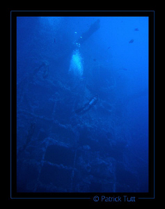 Feeling small in front of the wreck - Egypt - Lumix FX01 by Patrick Tutt 
